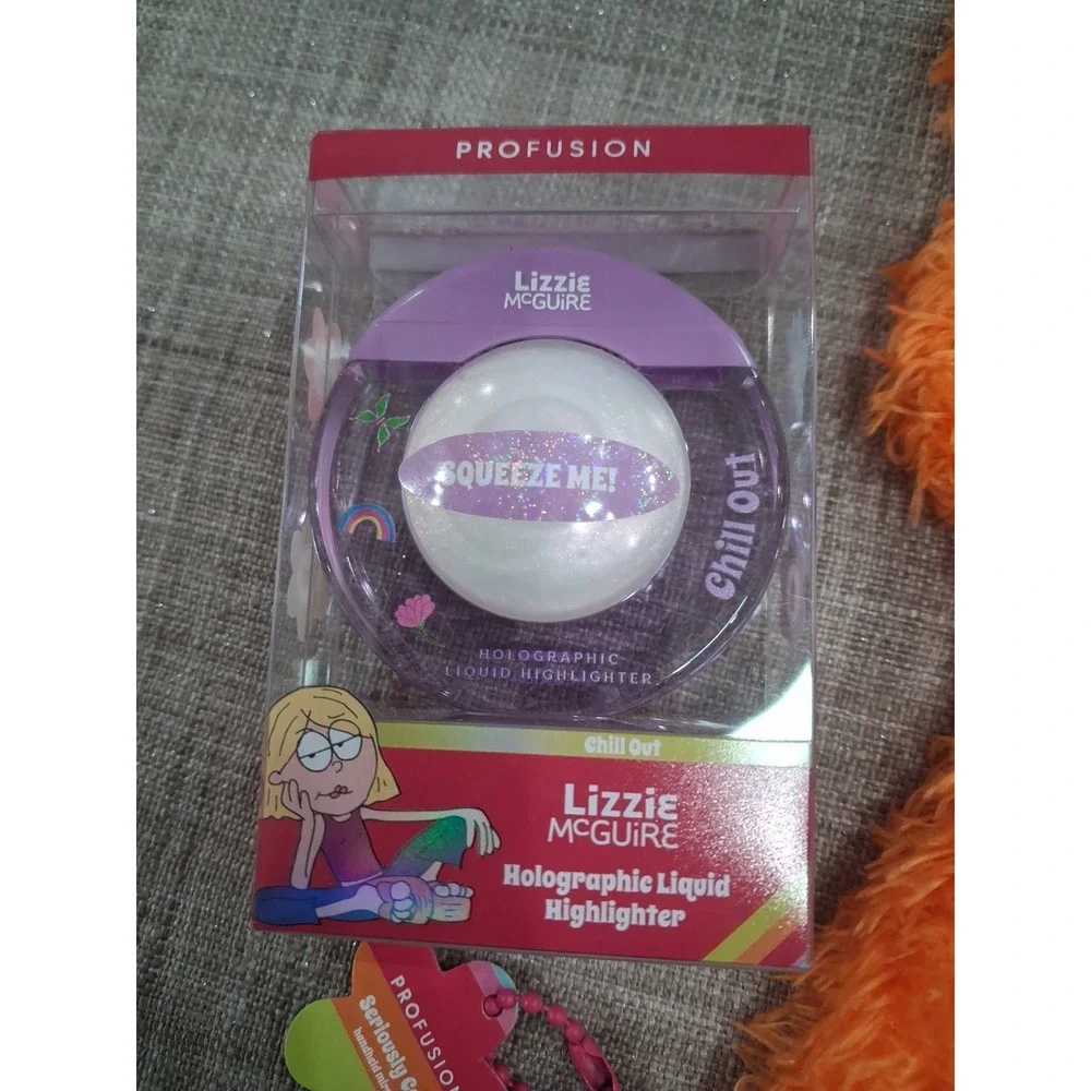 Y2K Lizzie Mcguire Profusion Holographic Liquid Highlighter & Handheld Mirror